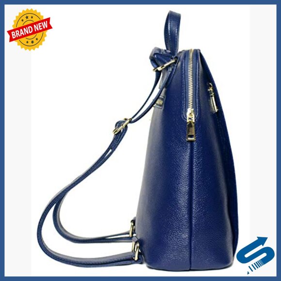 Genuine Leather Backpack Daypack with Adjustable Straps, 5 Pockets main image 6